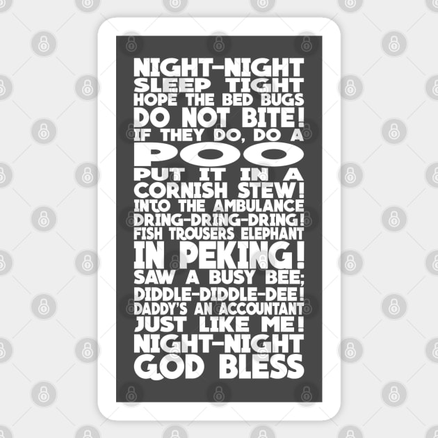 Bottom 'Richie's Bedtime Rhyme' Design Sticker by DavidSpeedDesign